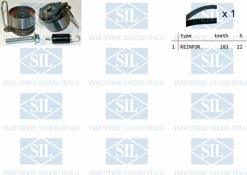 Saleri SIL TK1406 - Zobsiksnas komplekts www.autospares.lv