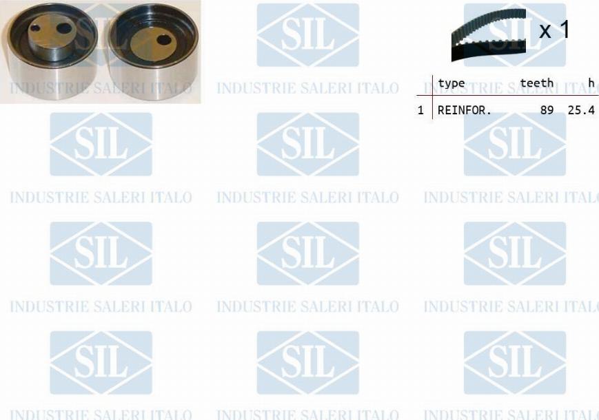 Saleri SIL TK1400 - Комплект зубчатого ремня ГРМ www.autospares.lv