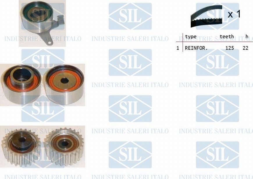 Saleri SIL TK1407 - Timing Belt Set www.autospares.lv