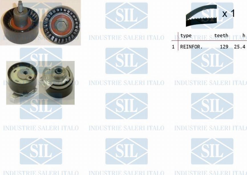 Saleri SIL TK1420 - Комплект зубчатого ремня ГРМ www.autospares.lv