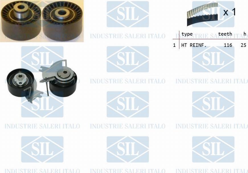 Saleri SIL TK1427 - Timing Belt Set www.autospares.lv