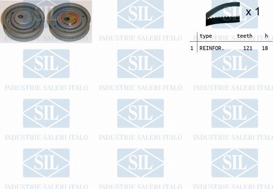 Saleri SIL TK1095 - Комплект зубчатого ремня ГРМ www.autospares.lv