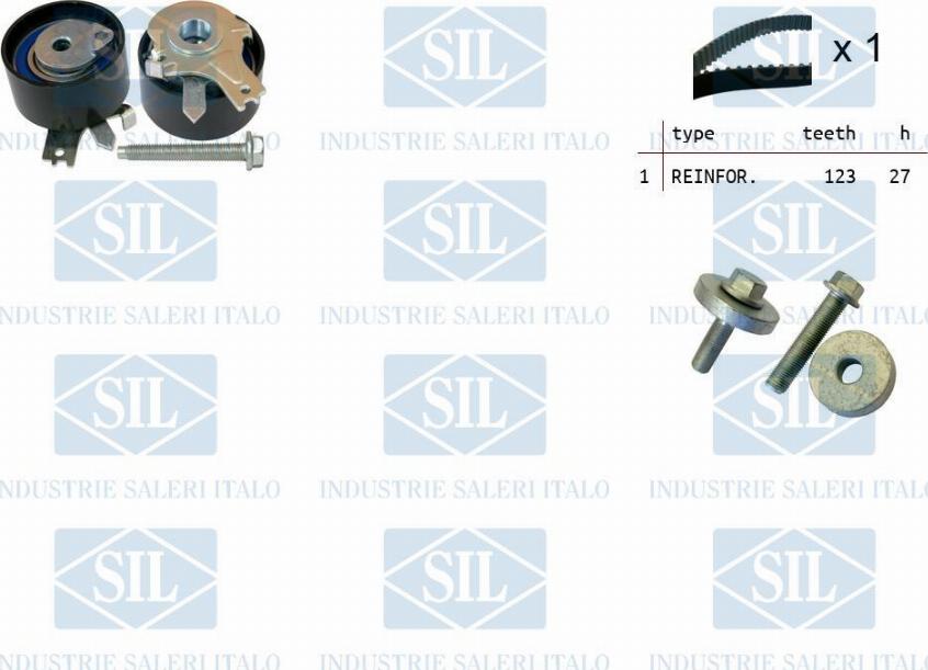 Saleri SIL TK1055 - Zobsiksnas komplekts www.autospares.lv