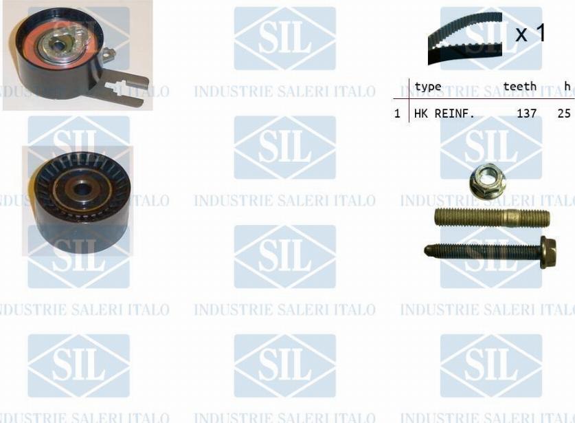 Saleri SIL TK1058 - Timing Belt Set www.autospares.lv