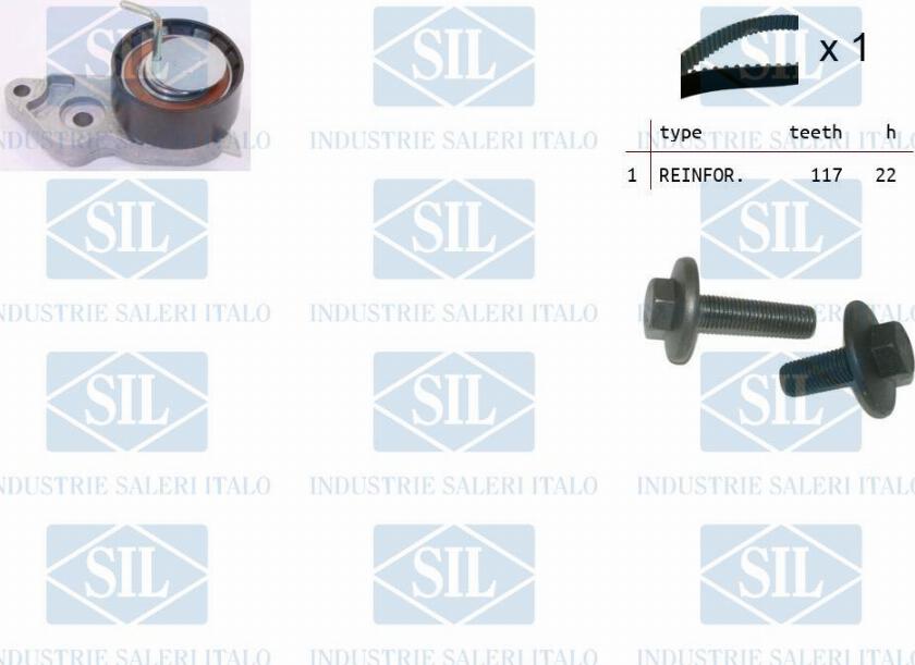 Saleri SIL TK1064 - Комплект зубчатого ремня ГРМ www.autospares.lv