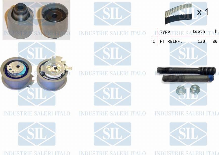 Saleri SIL TK1061 - Комплект зубчатого ремня ГРМ www.autospares.lv