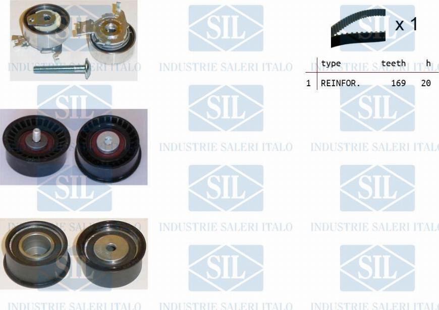 Saleri SIL TK1002 - Zobsiksnas komplekts www.autospares.lv