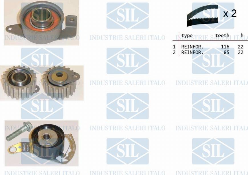 Saleri SIL TK1014 - Timing Belt Set www.autospares.lv