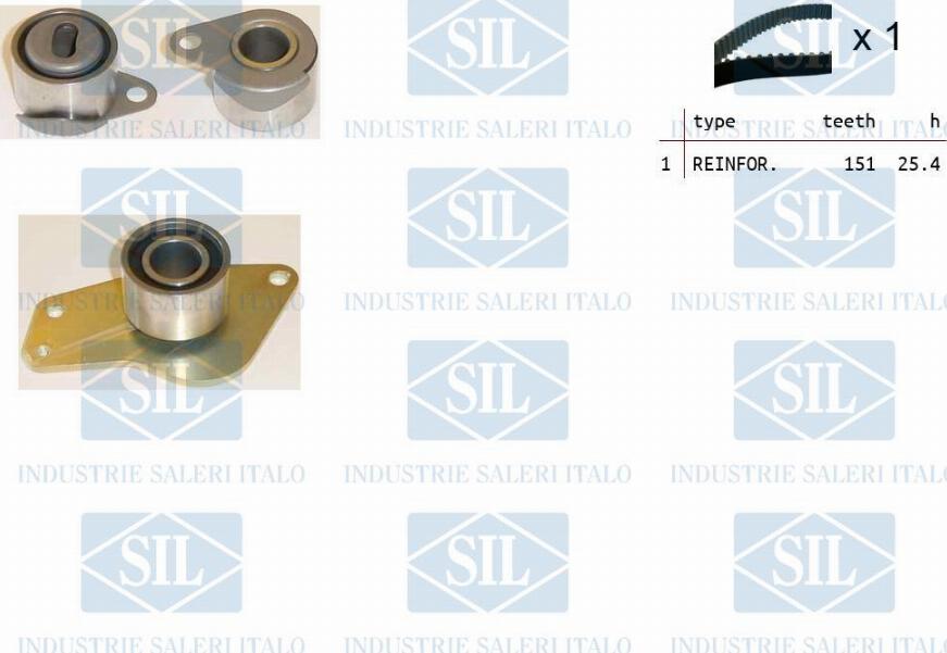 Saleri SIL TK1083 - Комплект зубчатого ремня ГРМ www.autospares.lv