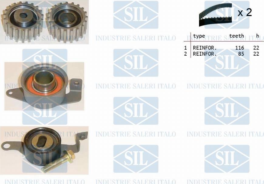 Saleri SIL TK1011 - Timing Belt Set www.autospares.lv