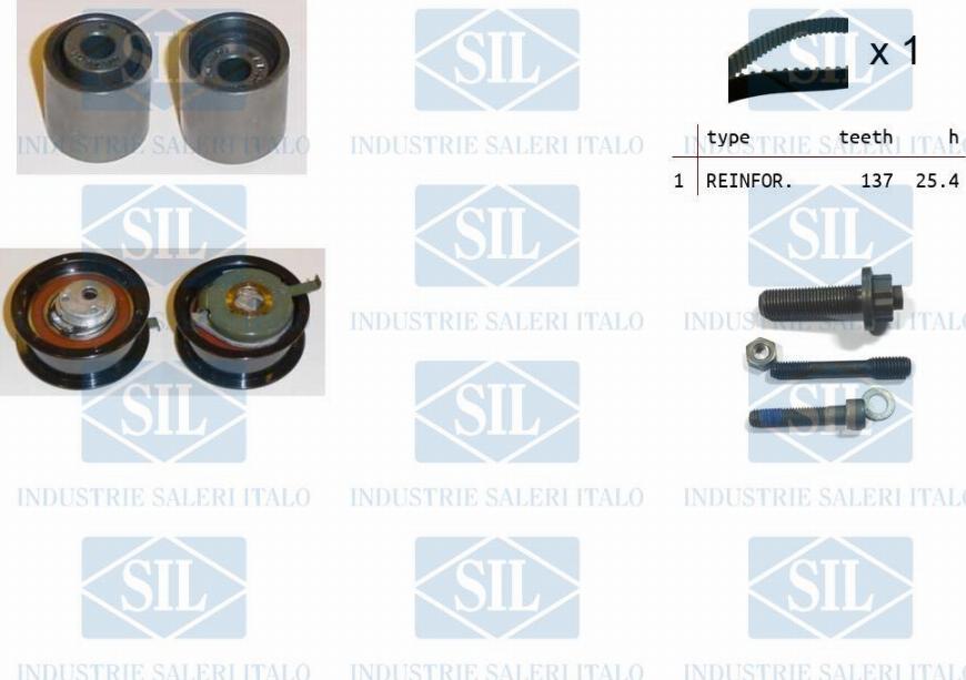 Saleri SIL TK1017 - Timing Belt Set www.autospares.lv