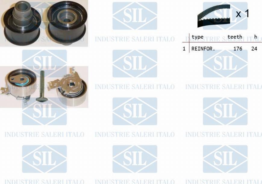 Saleri SIL TK1089 - Zobsiksnas komplekts www.autospares.lv