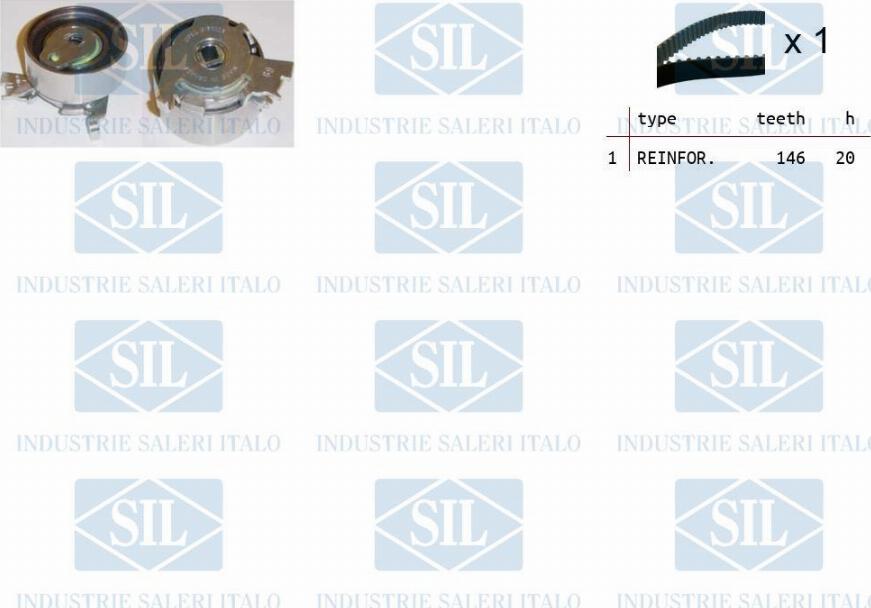 Saleri SIL TK1088 - Zobsiksnas komplekts www.autospares.lv