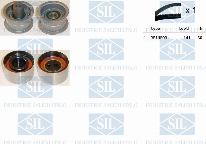 Saleri SIL TK1087 - Комплект зубчатого ремня ГРМ www.autospares.lv