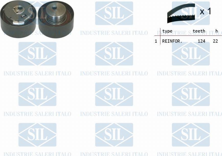 Saleri SIL TK1034 - Timing Belt Set www.autospares.lv