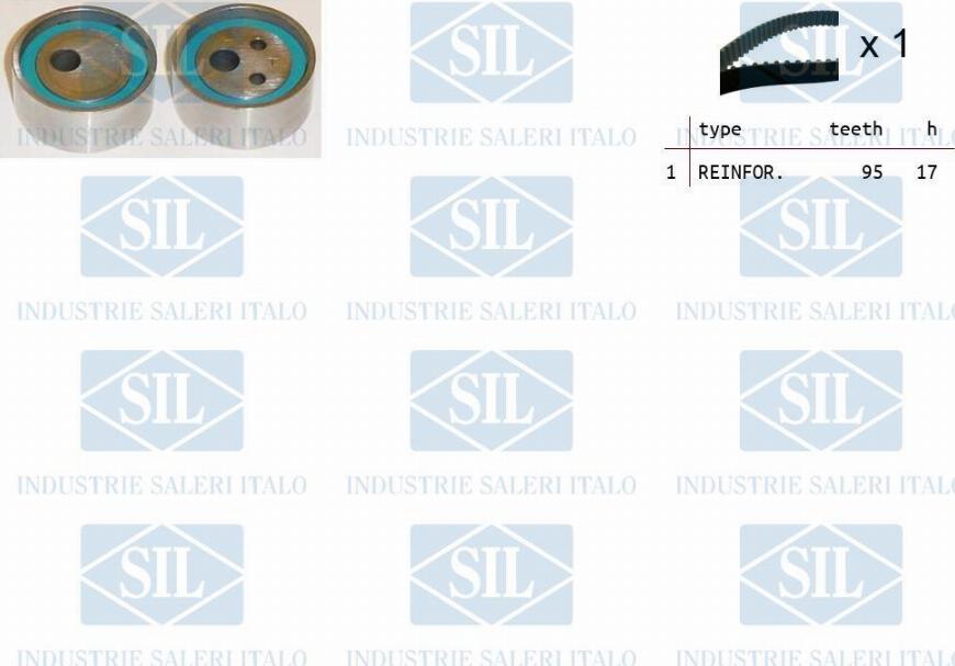 Saleri SIL TK1032 - Комплект зубчатого ремня ГРМ www.autospares.lv