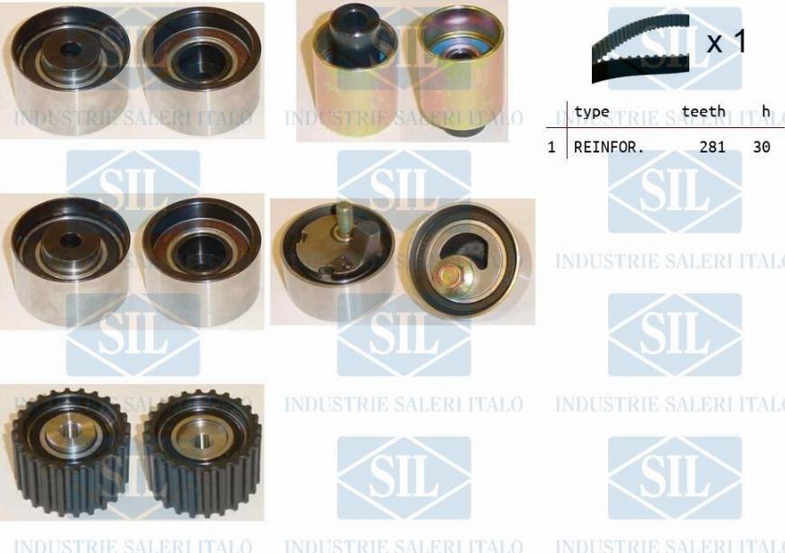 Saleri SIL TK1198 - Timing Belt Set www.autospares.lv