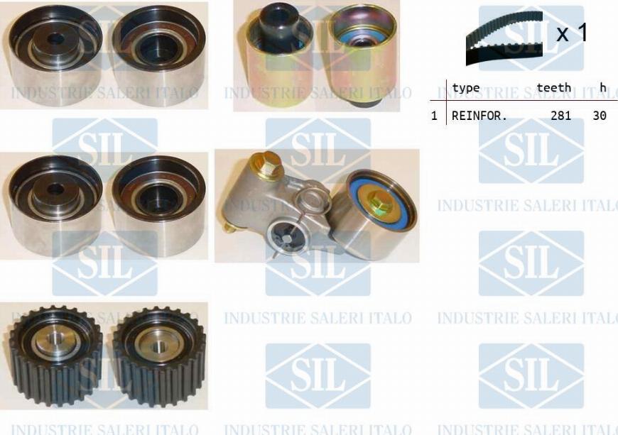 Saleri SIL TK1197 - Timing Belt Set www.autospares.lv