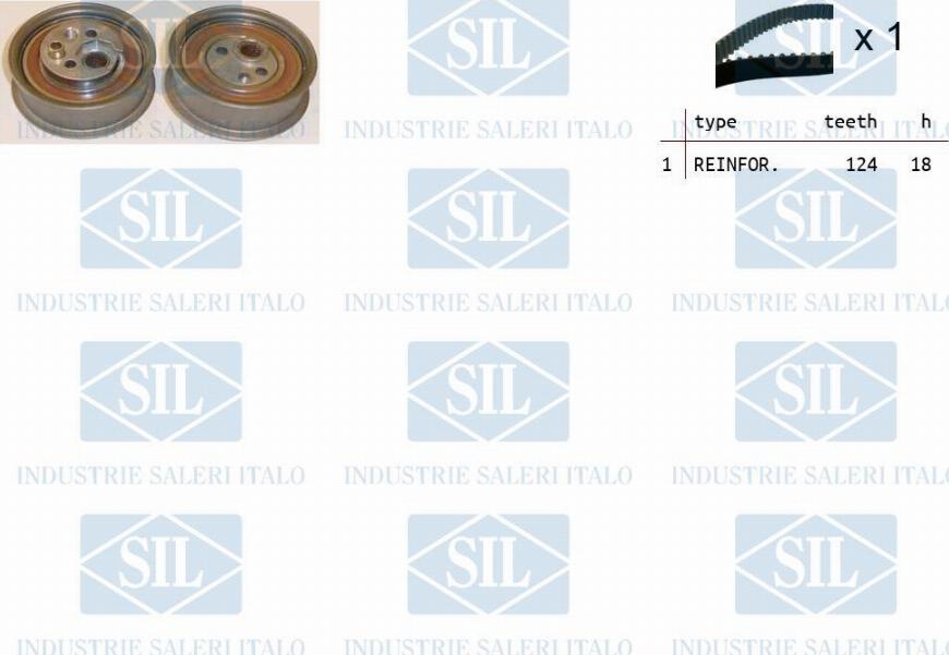 Saleri SIL TK1140 - Комплект зубчатого ремня ГРМ www.autospares.lv