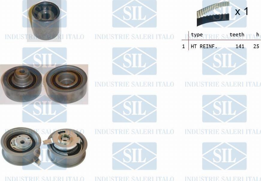 Saleri SIL TK1160 - Комплект зубчатого ремня ГРМ www.autospares.lv