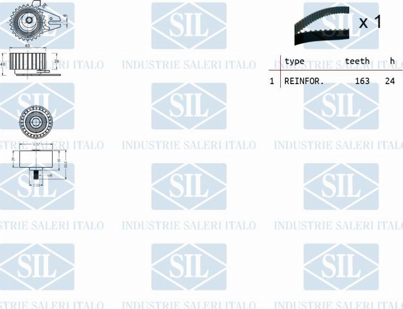 Saleri SIL TK1102 - Zobsiksnas komplekts autospares.lv