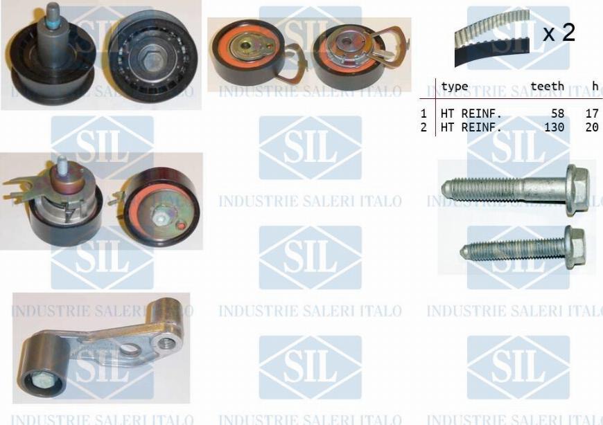 Saleri SIL TK1116 - Timing Belt Set www.autospares.lv