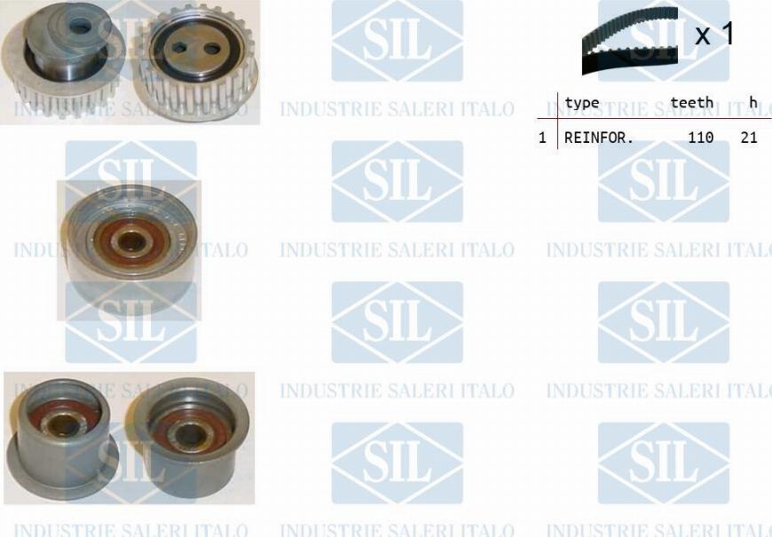 Saleri SIL TK1130 - Timing Belt Set www.autospares.lv