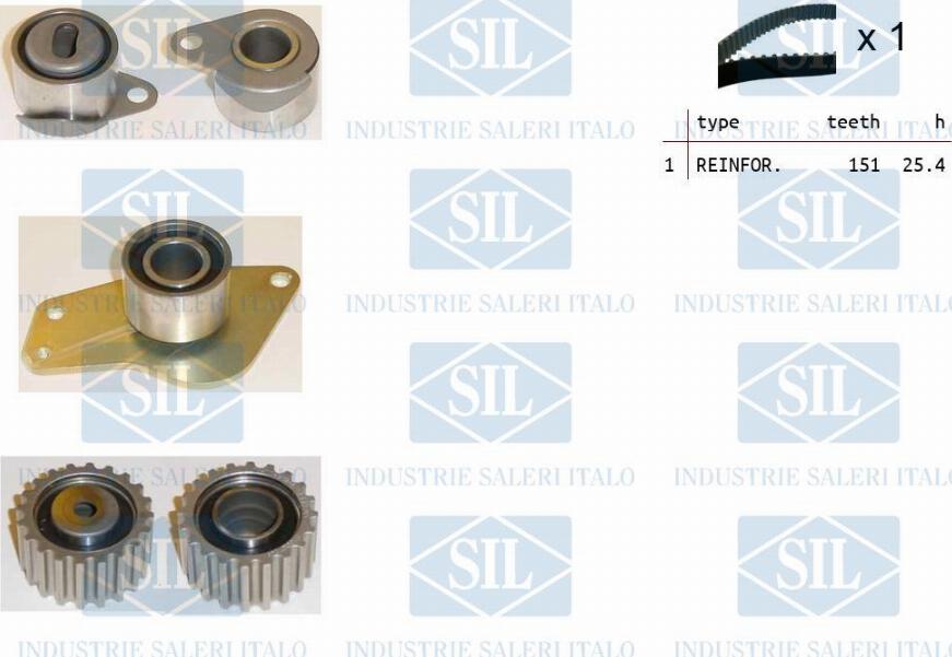 Saleri SIL TK1132 - Комплект зубчатого ремня ГРМ www.autospares.lv