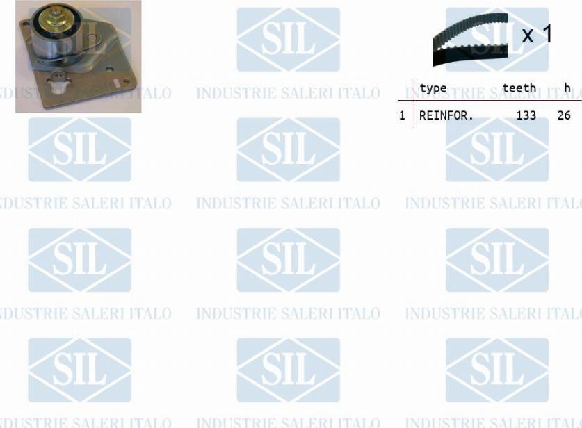 Saleri SIL TK1128 - Zobsiksnas komplekts www.autospares.lv