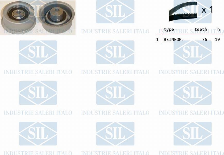 Saleri SIL TK1173 - Zobsiksnas komplekts www.autospares.lv