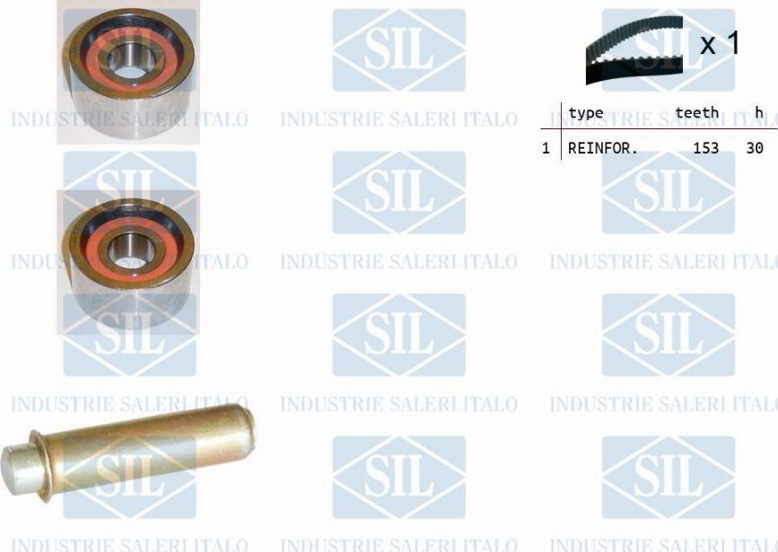 Saleri SIL TK1393 - Zobsiksnas komplekts www.autospares.lv