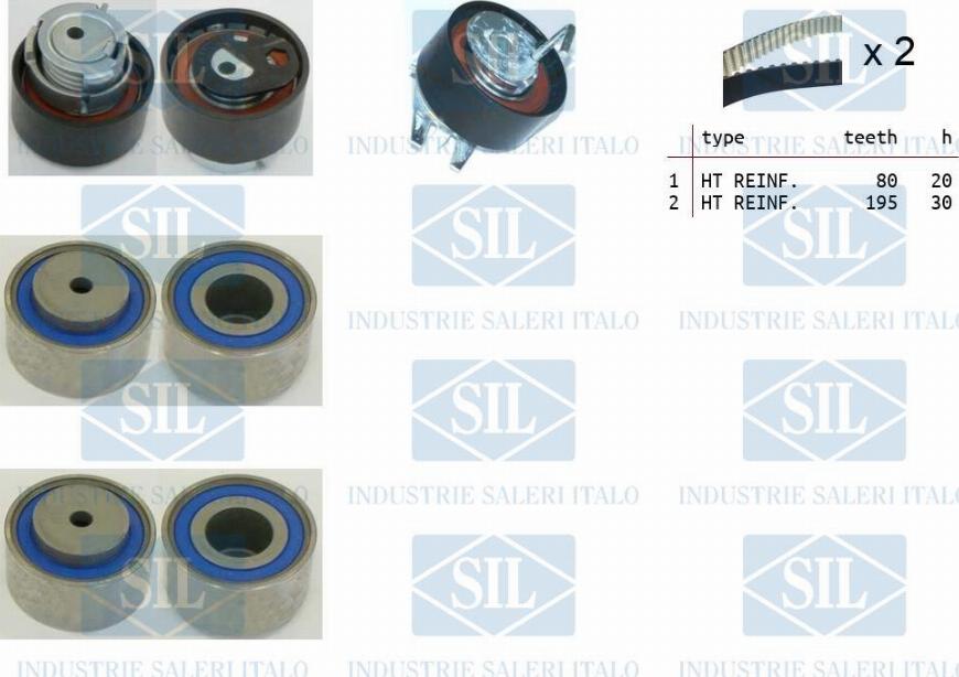 Saleri SIL TK1397 - Zobsiksnas komplekts www.autospares.lv