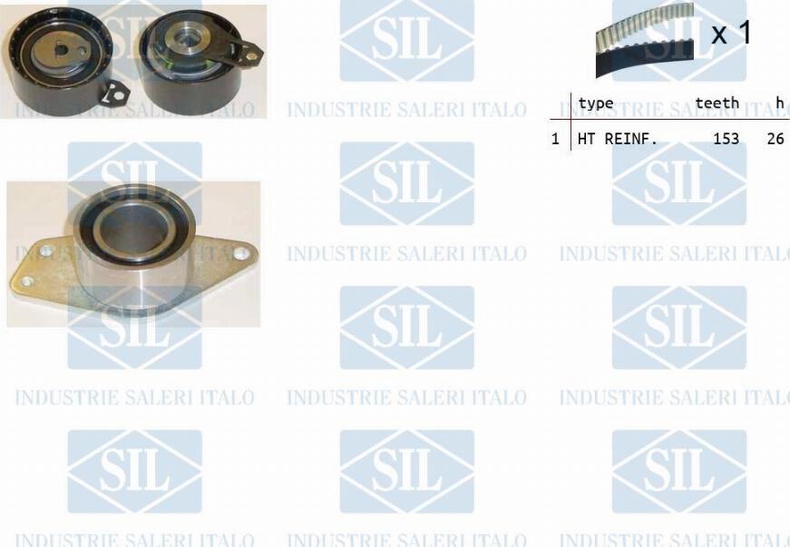 Saleri SIL TK1347 - Комплект зубчатого ремня ГРМ www.autospares.lv