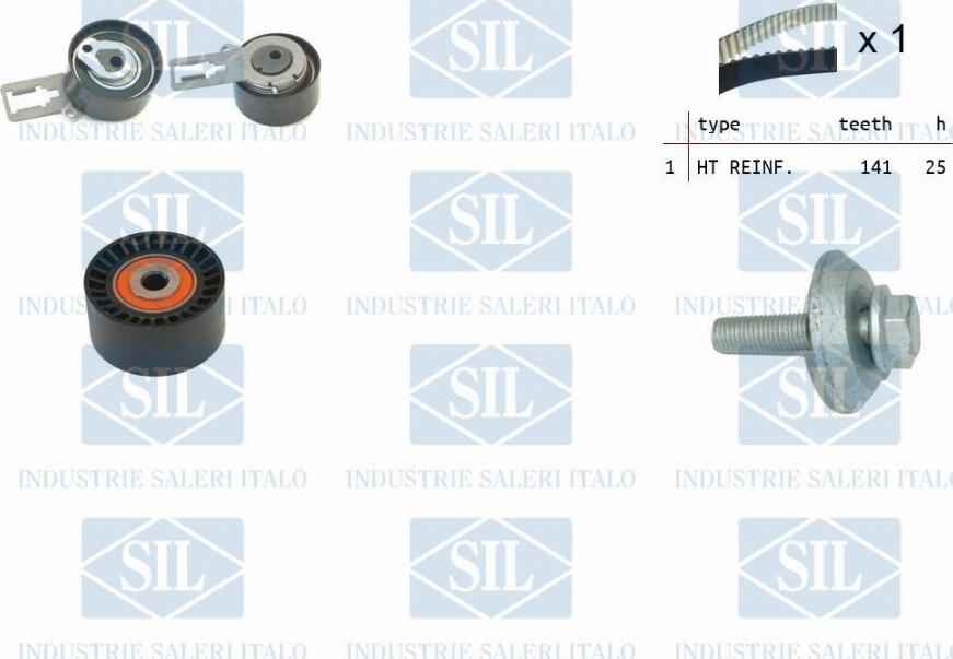 Saleri SIL TK1358 - Комплект зубчатого ремня ГРМ www.autospares.lv