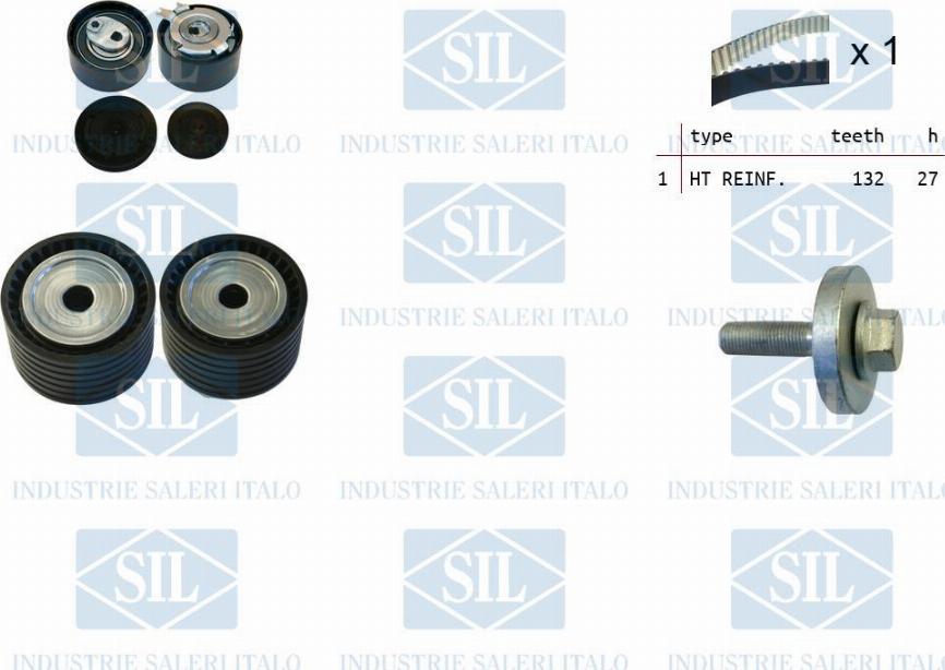 Saleri SIL TK1357 - Zobsiksnas komplekts www.autospares.lv