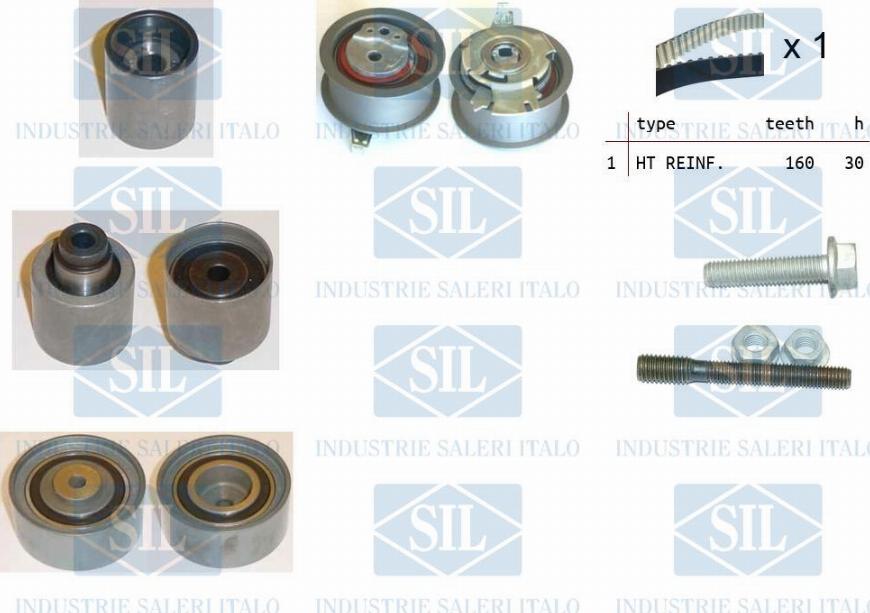 Saleri SIL TK1305 - Комплект зубчатого ремня ГРМ www.autospares.lv