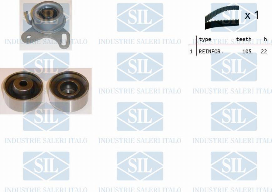 Saleri SIL TK1314 - Zobsiksnas komplekts www.autospares.lv