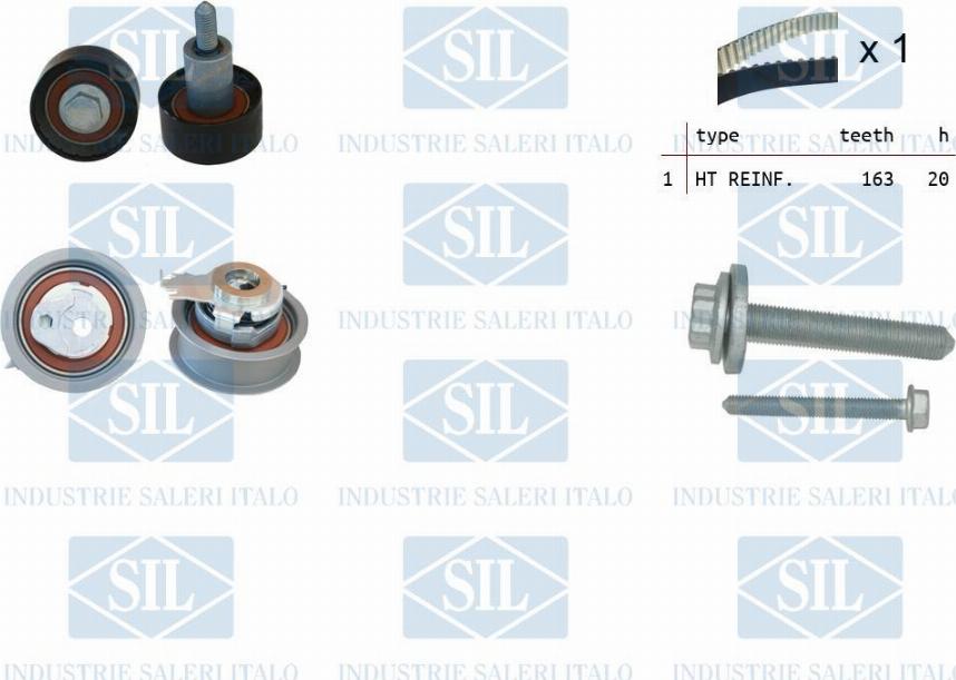 Saleri SIL TK1384 - Комплект зубчатого ремня ГРМ www.autospares.lv