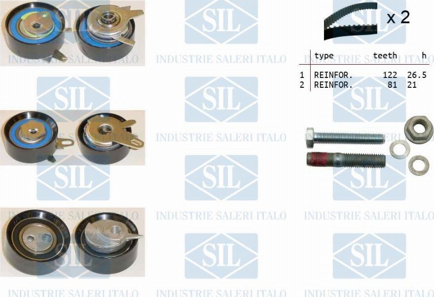 Saleri SIL TK1385 - Timing Belt Set www.autospares.lv