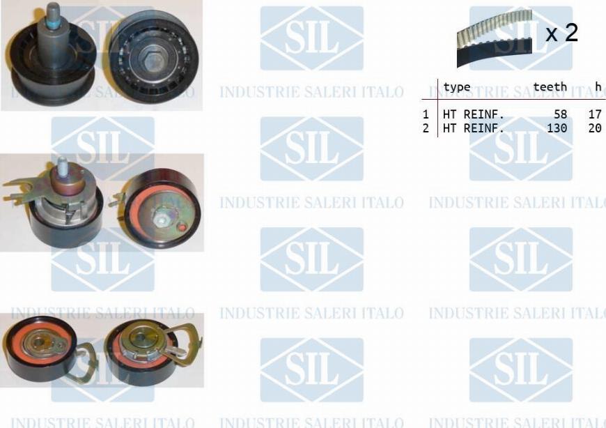 Saleri SIL TK1381 - Timing Belt Set www.autospares.lv