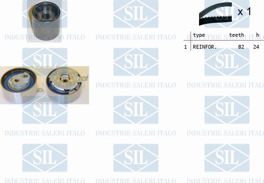 Saleri SIL TK1387 - Timing Belt Set www.autospares.lv