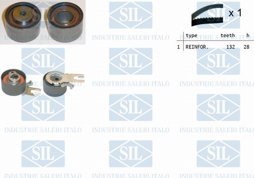 Saleri SIL TK1326 - Zobsiksnas komplekts www.autospares.lv