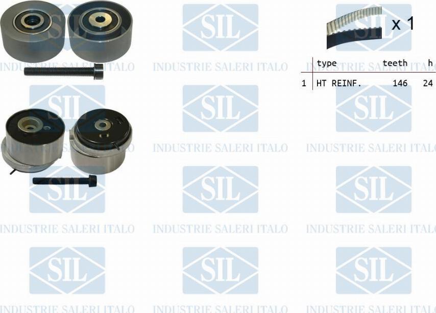 Saleri SIL TK1320 - Zobsiksnas komplekts www.autospares.lv