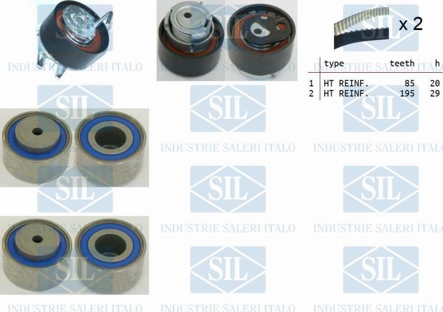 Saleri SIL TK1322 - Zobsiksnas komplekts www.autospares.lv