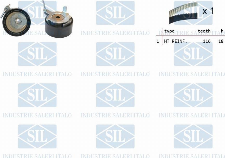 Saleri SIL TK1373 - Zobsiksnas komplekts www.autospares.lv