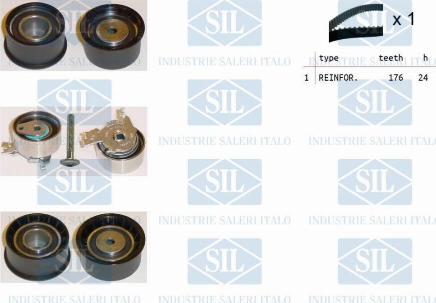 Saleri SIL TK1248 - Timing Belt Set www.autospares.lv