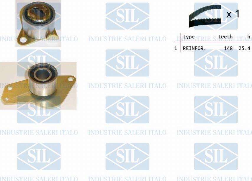 Saleri SIL TK1247 - Комплект зубчатого ремня ГРМ www.autospares.lv