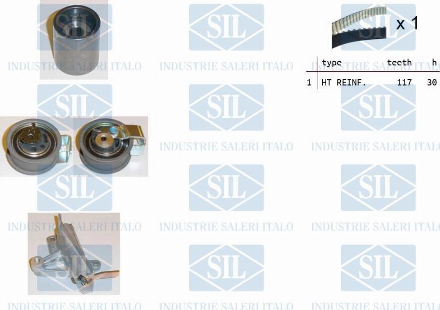 Saleri SIL TK1255 - Zobsiksnas komplekts www.autospares.lv