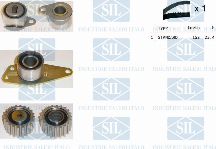 Saleri SIL TK1250 - Timing Belt Set www.autospares.lv