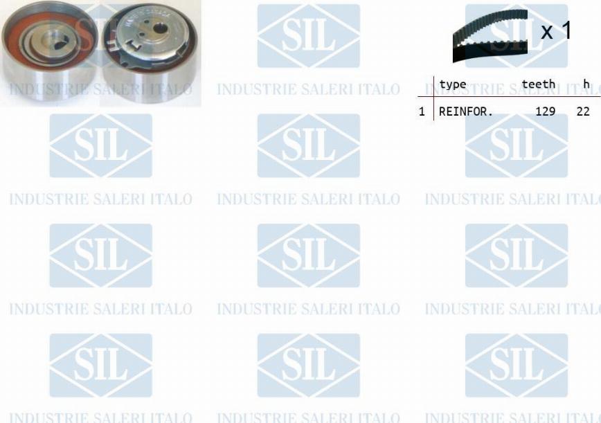 Saleri SIL TK1264 - Timing Belt Set www.autospares.lv